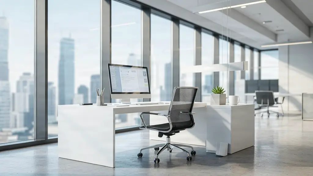 Clean and presentable commercial workspace