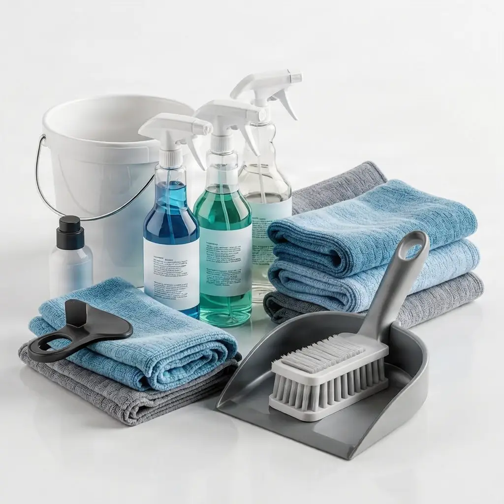 Modern cleaning equipment and supplies